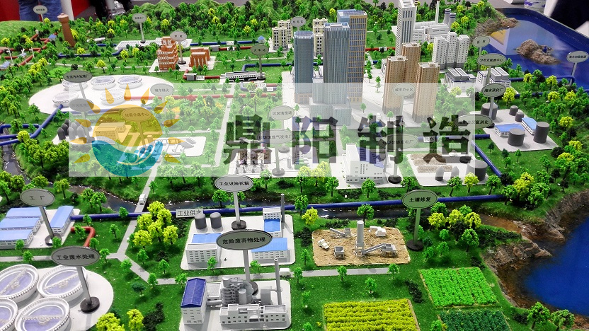 污水处理厂区沙盘模型.jpg